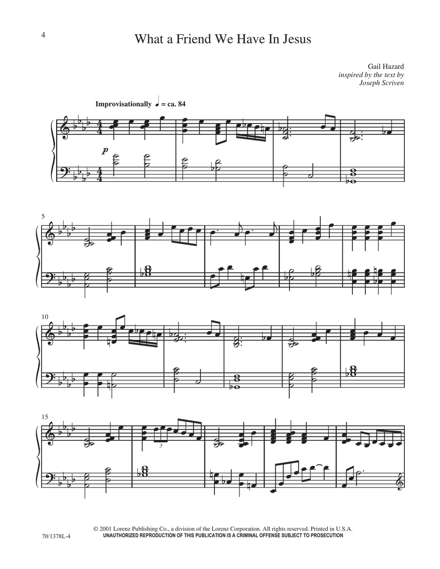 What a Friend (Digital Download) Piano Solo - Digital Sheet Music page 6