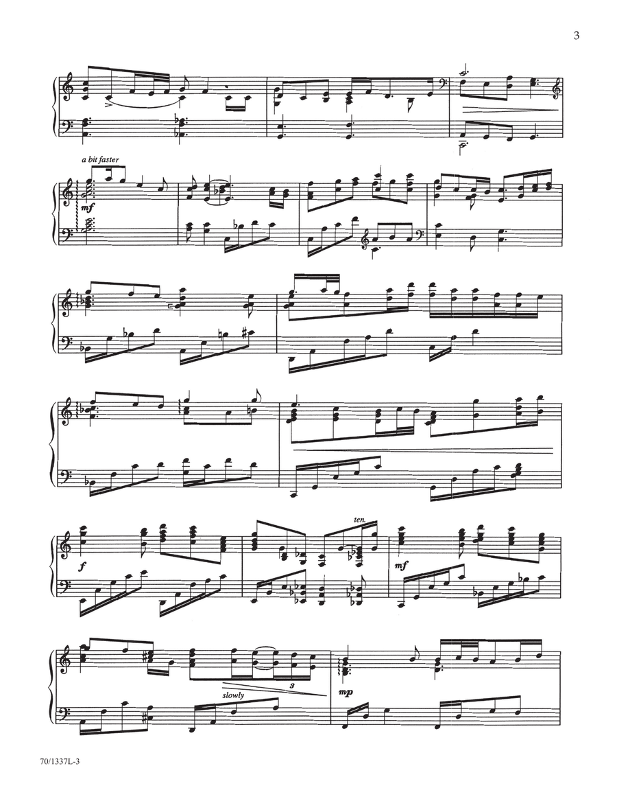 His Eye Is on the Sparrow (Digital Download) Piano Solo scores gallery preview page 3