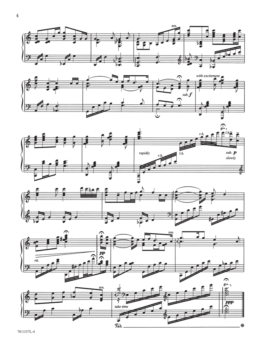 His Eye Is on the Sparrow (Digital Download) Piano Solo scores gallery preview page 4