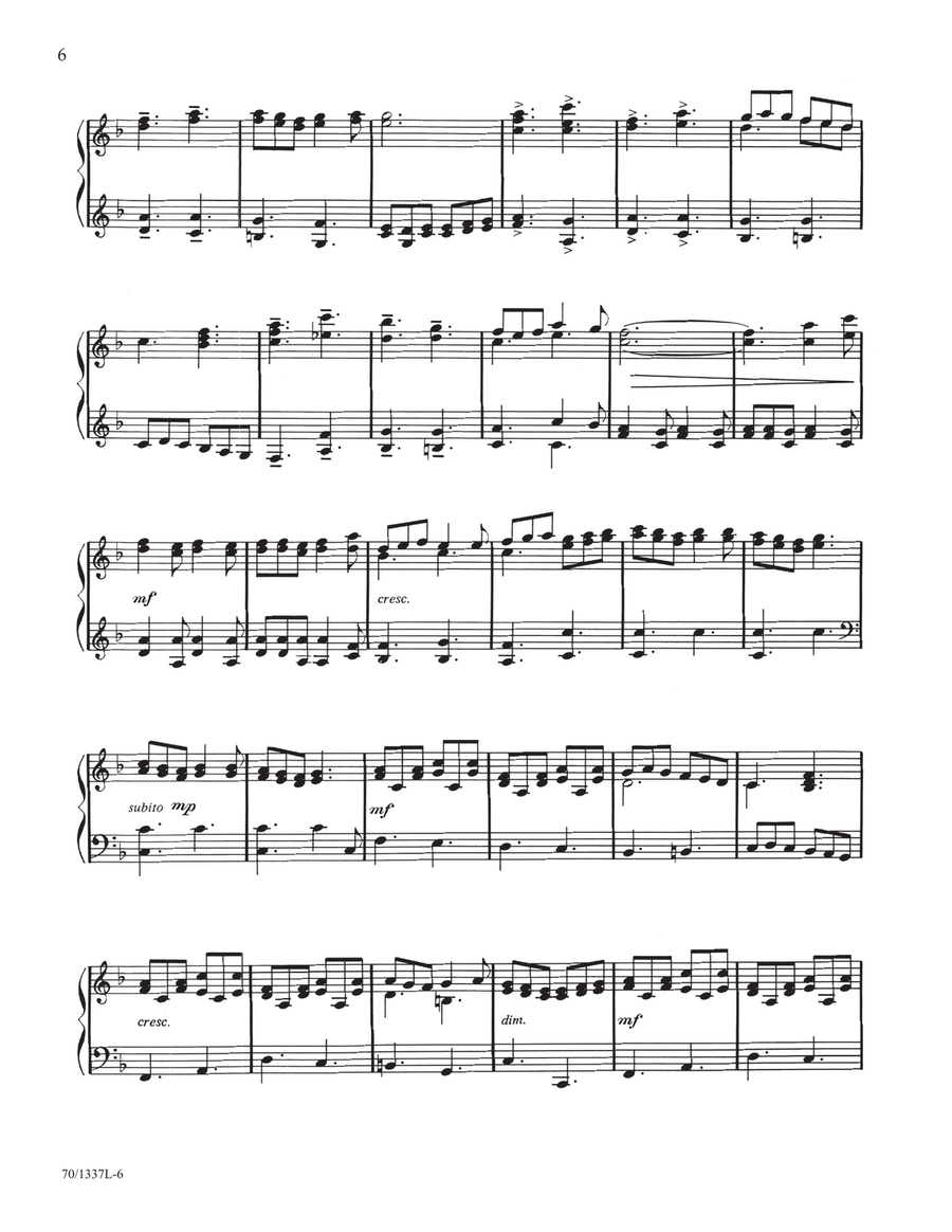 His Eye Is on the Sparrow (Digital Download) Piano Solo scores gallery preview page 6