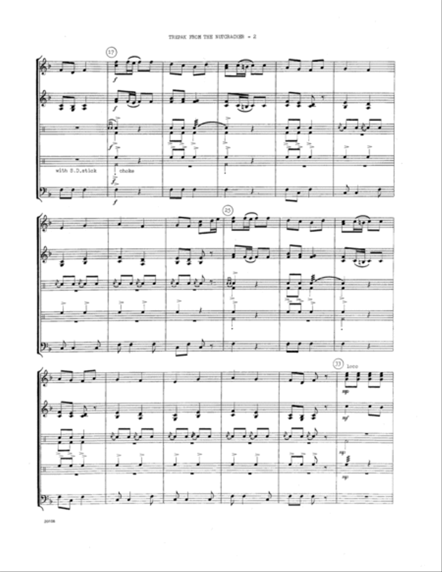 Trepak From The Nutcracker Suite (arr. Murray Houllif) - Full Score Percussion scores gallery preview page 2