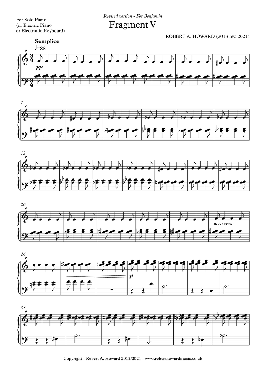 Fragment V Piano Method scores gallery preview page 2