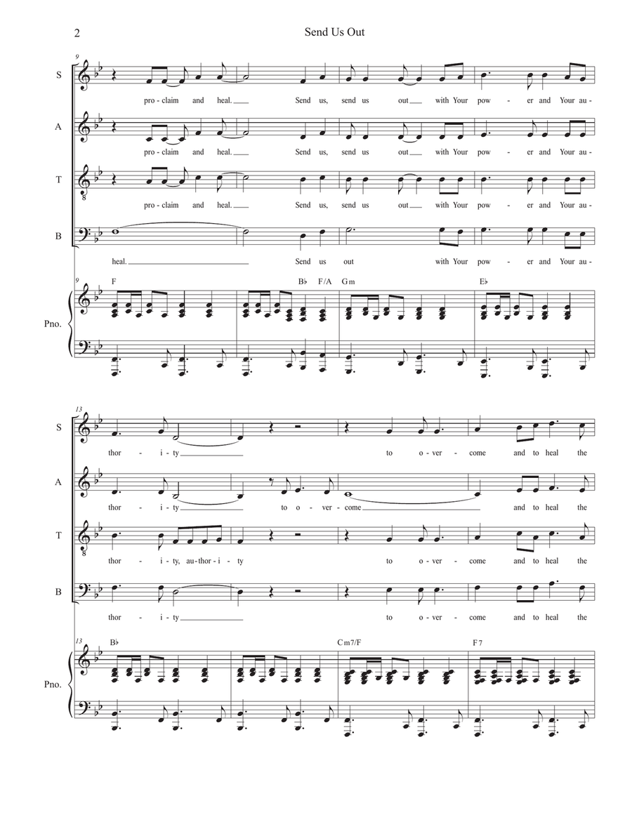 Send Us Out 4-Part scores gallery preview page 2