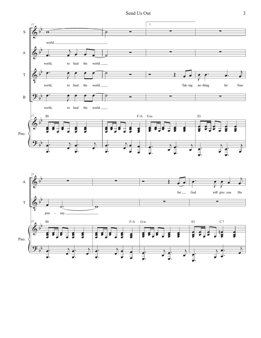 Send Us Out 4-Part scores gallery preview page 3