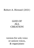 God of all creation (Solo/unison version)