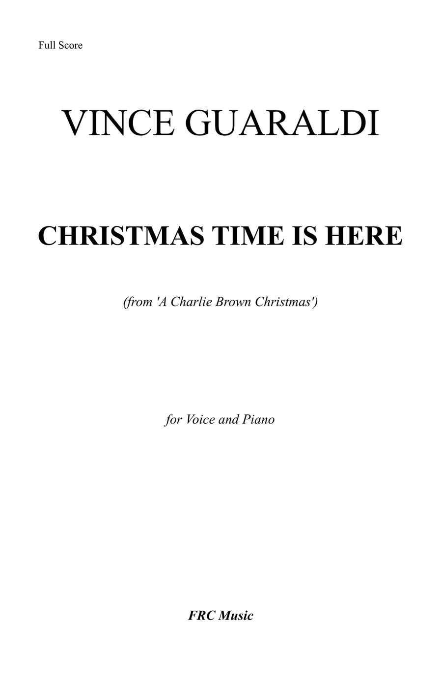 Christmas Time Is Here Piano, Vocal scores gallery preview page 2