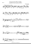 Vivaldi Double Cello Concerto for Two Brass Instruments in Bb Treble clef