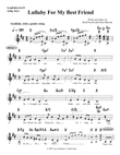 Lullaby for My Best Friend (leadsheet in D)