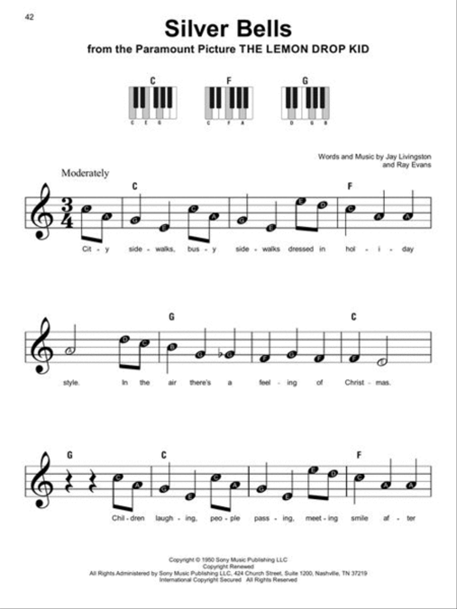 Christmas Songs with 3 Chords Easy Piano scores gallery preview page 6