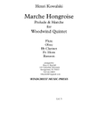 MARCHE HONGROISE for Woodwind Quintet