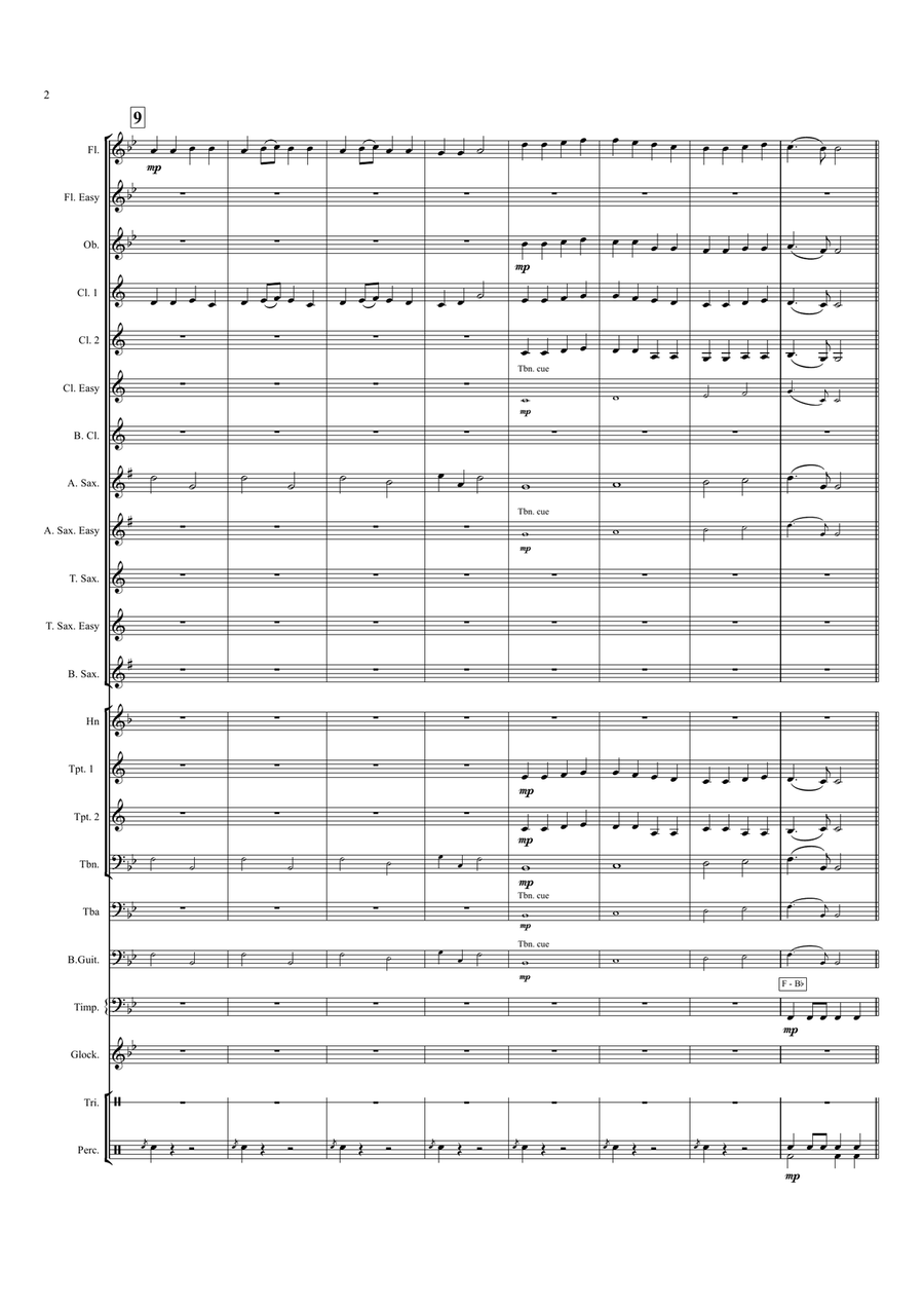 Symphony No. 9 (Ode to Joy) - Concert Band Concert Band scores gallery preview page 2