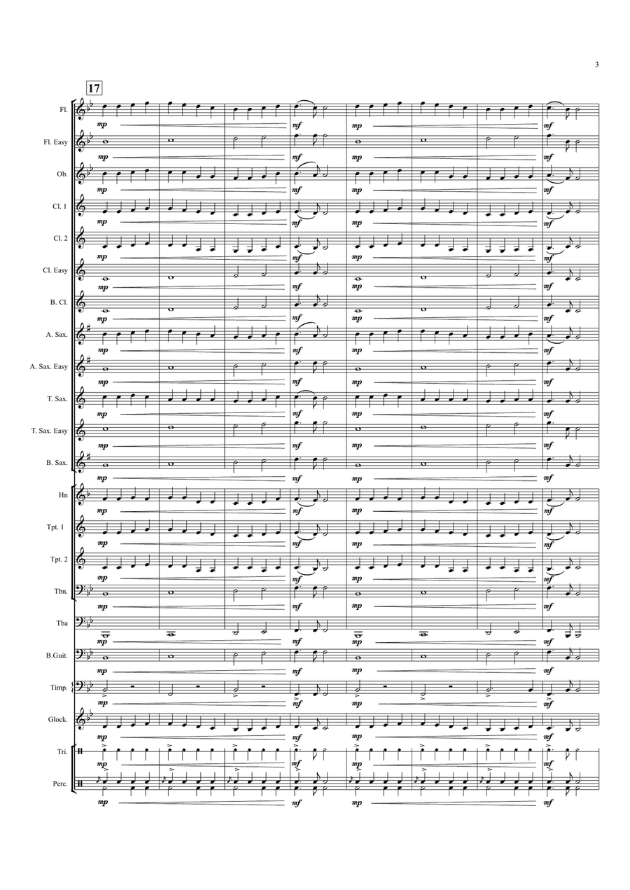 Symphony No. 9 (Ode to Joy) - Concert Band Concert Band scores gallery preview page 3