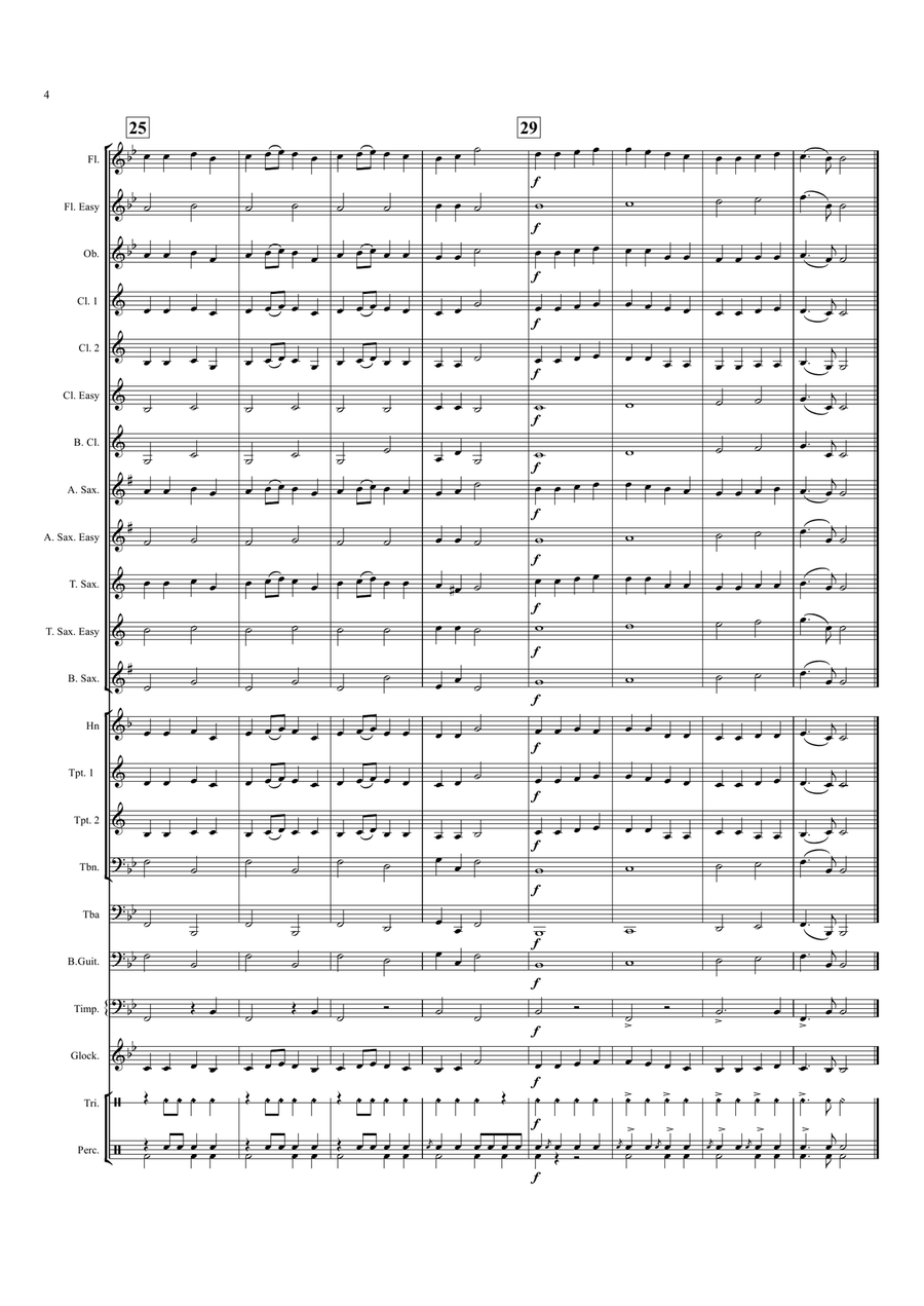 Symphony No. 9 (Ode to Joy) - Concert Band Concert Band scores gallery preview page 4