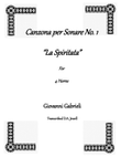 Canzona per Sonare No. 1 