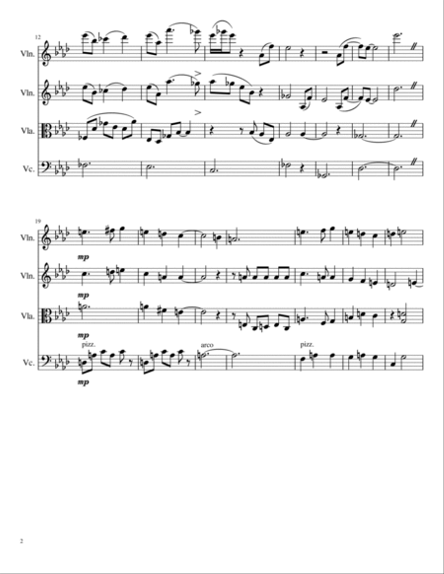 The Legend Of Zelda String Quartet scores gallery preview page 2
