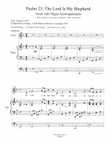 Psalm 23: The Lord Is My Shepherd (Vocal with Organ Accompaniment)