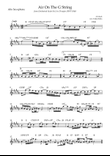 Air On The G String (J.S. Bach) for Alto Saxophone Solo with Chords mini preview