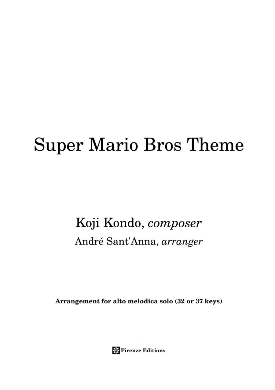 Super Mario Bros. Main Theme Marimba scores gallery preview page 1