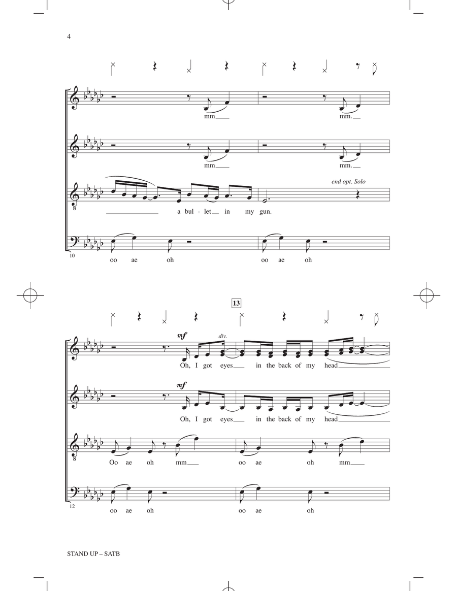 Stand Up (from Harriet) (arr. Roger Emerson) 4-Part scores gallery preview page 3