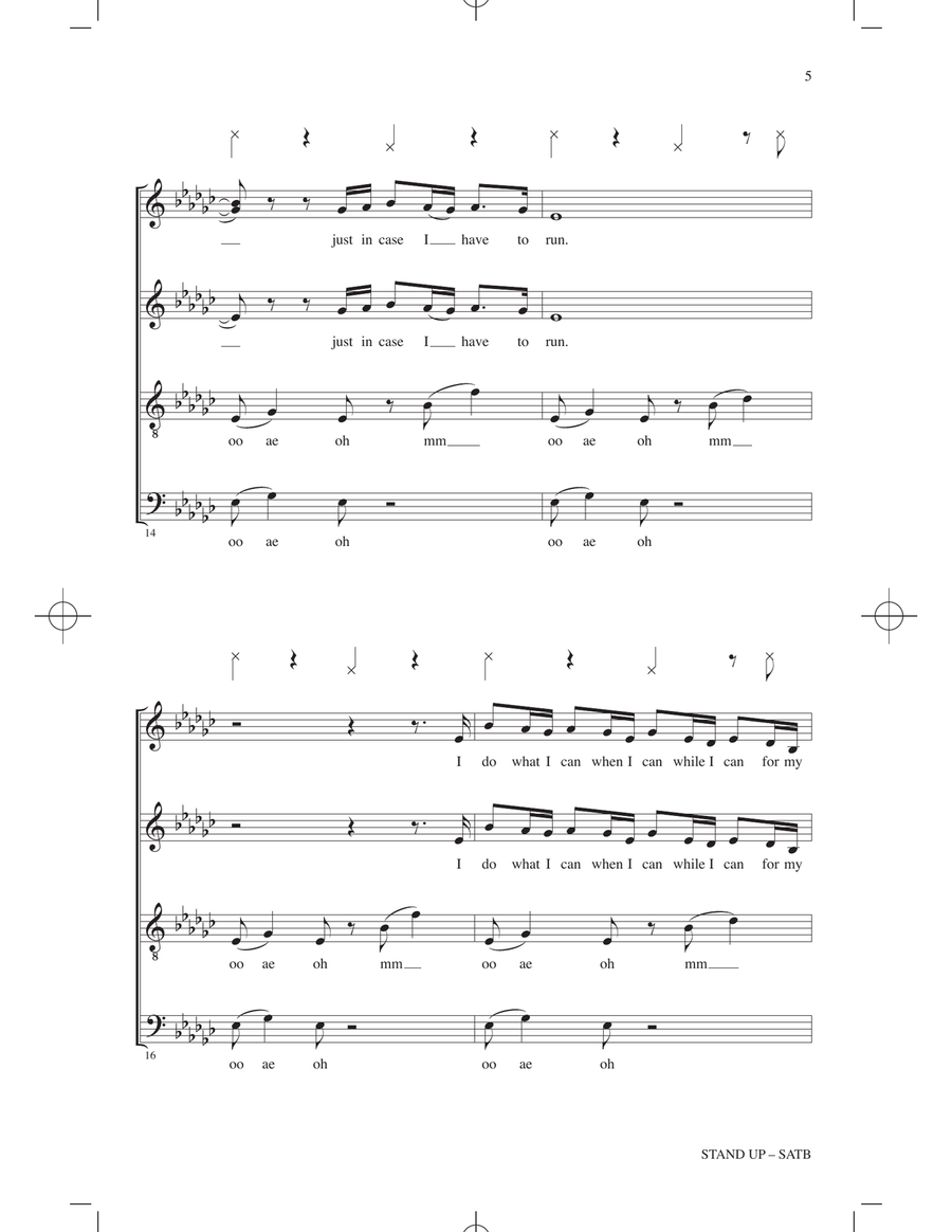 Stand Up (from Harriet) (arr. Roger Emerson) 4-Part scores gallery preview page 4