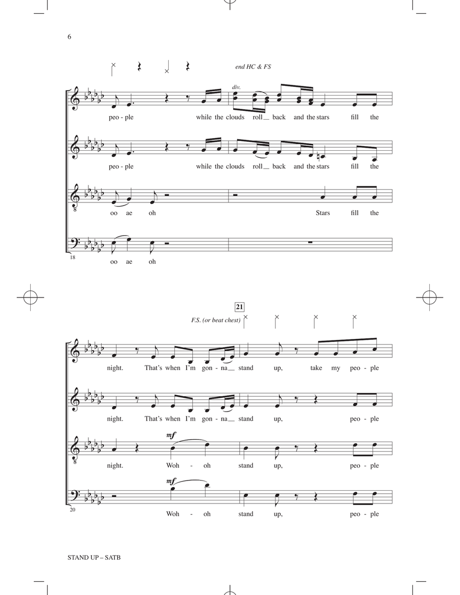 Stand Up (from Harriet) (arr. Roger Emerson) 4-Part scores gallery preview page 5