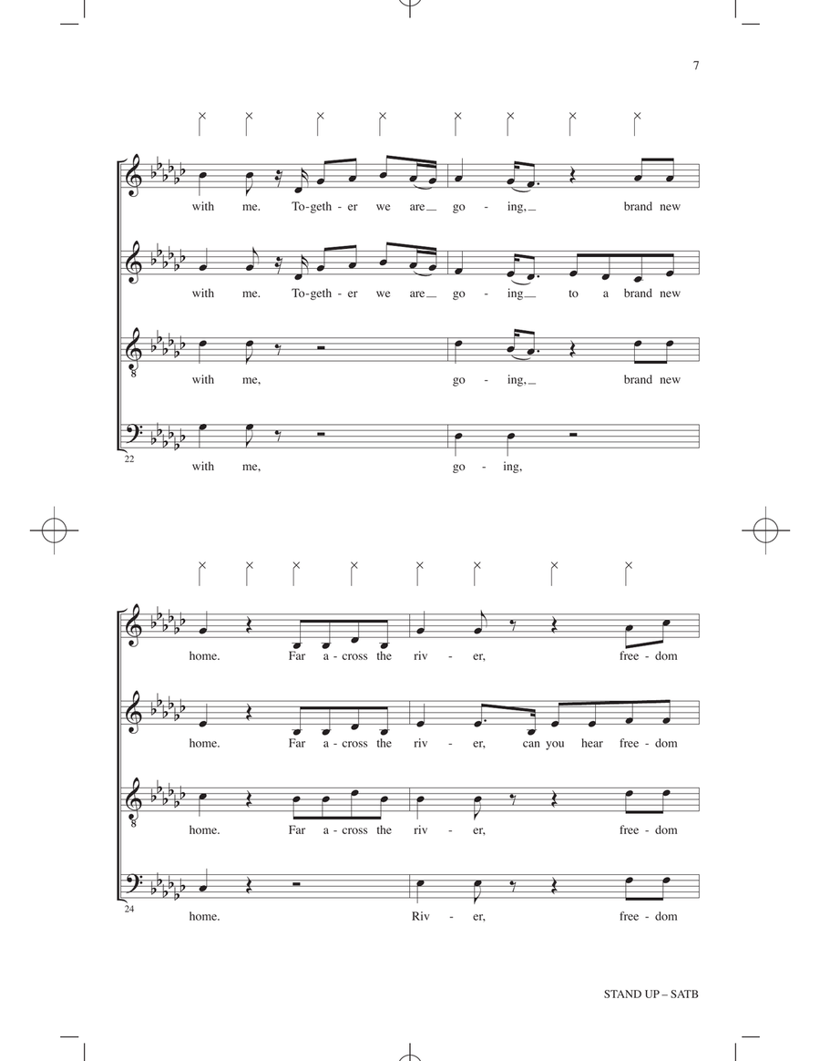 Stand Up (from Harriet) (arr. Roger Emerson) 4-Part scores gallery preview page 6