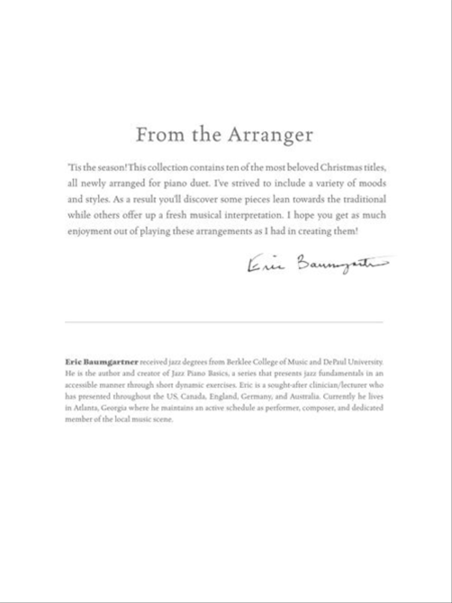 Christmas Classics for Piano Duet Piano Duet scores gallery preview page 3