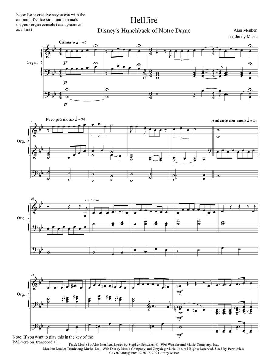 Hellfire Organ Solo scores gallery preview page 2