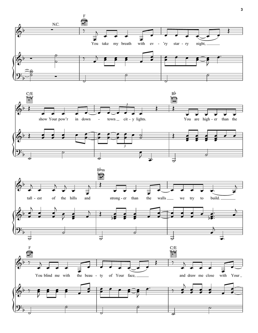 Tremble Tremble Piano, Vocal, Guitar scores gallery preview page 3