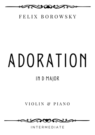 Borowski - Adoration in D Major - Intermediate