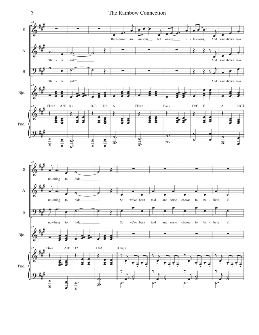 The Rainbow Connection The Rainbow Connection Piano, Vocal scores gallery preview page 2
