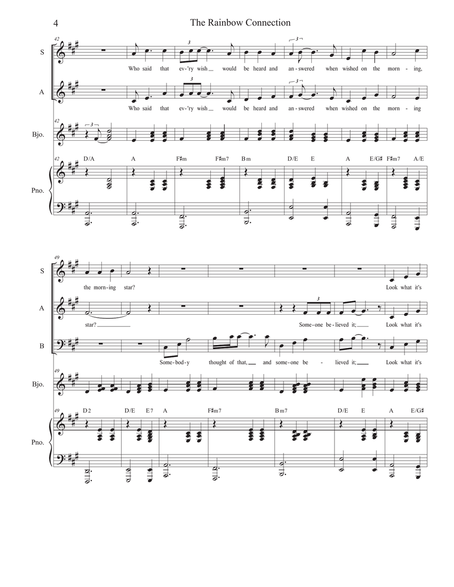 The Rainbow Connection The Rainbow Connection Piano, Vocal scores gallery preview page 4