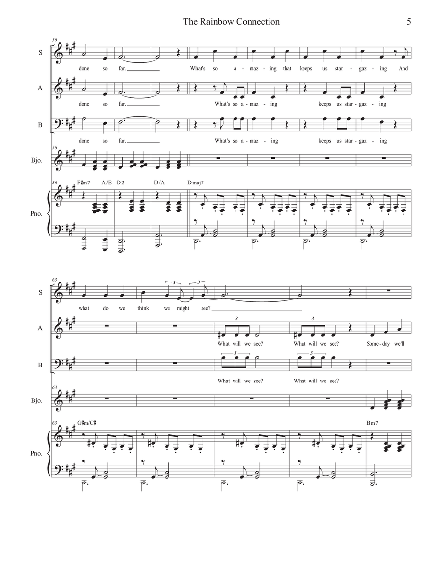 The Rainbow Connection The Rainbow Connection Piano, Vocal scores gallery preview page 5