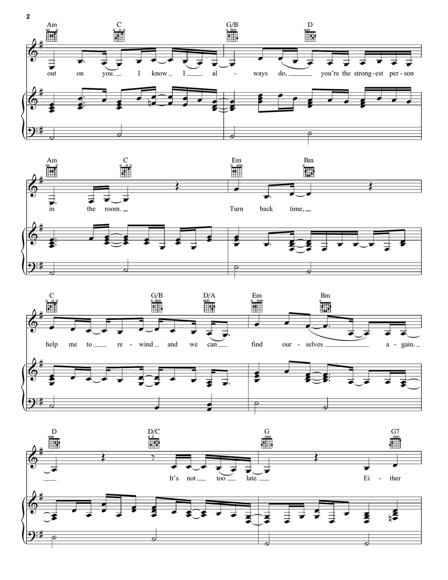 Right On Time Piano, Vocal, Guitar scores gallery preview page 2