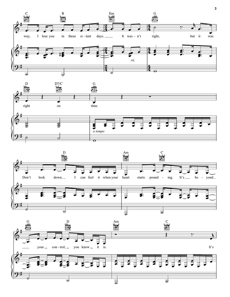 Right On Time Piano, Vocal, Guitar scores gallery preview page 3