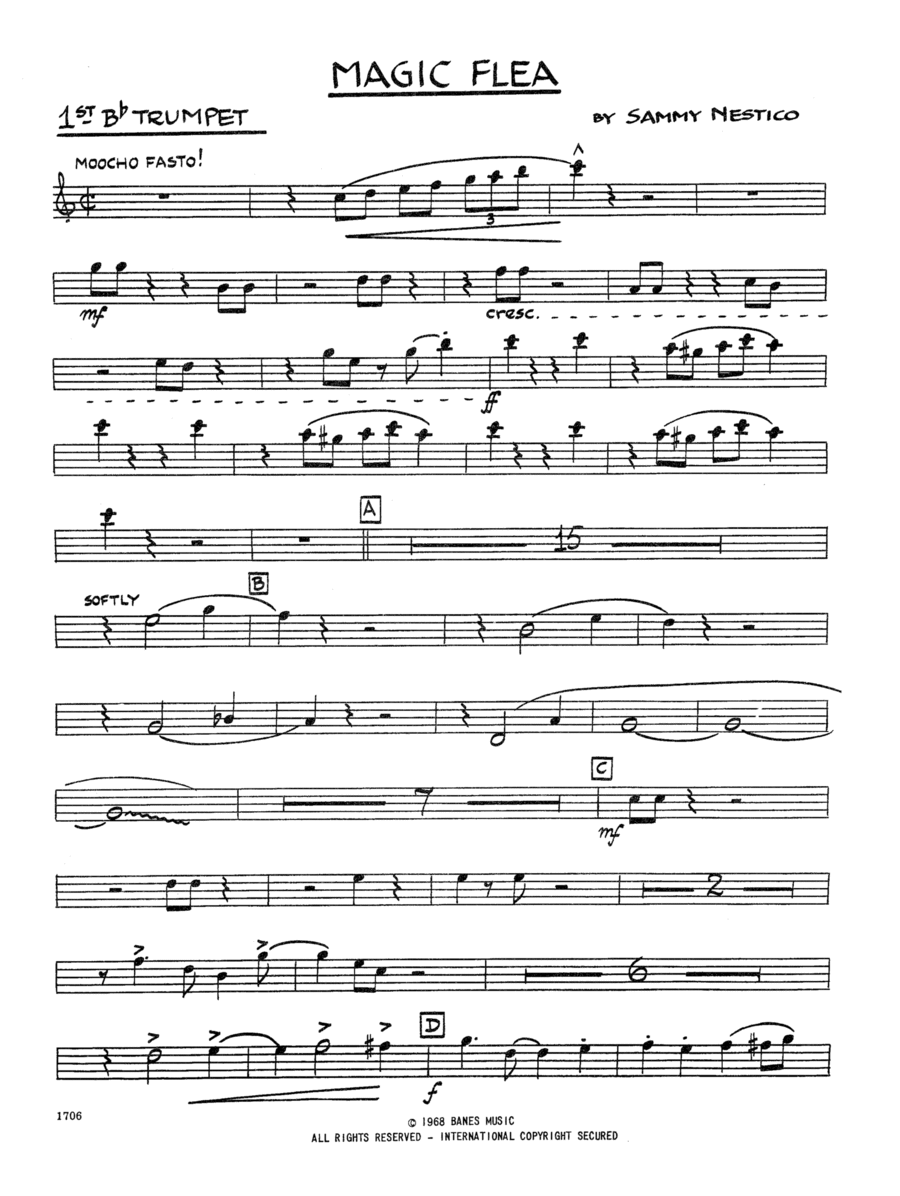 Magic Flea - 1st Bb Trumpet by Sammy Nestico - Jazz Ensemble