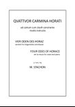 Quattuor carmina Horati / Vier Oden des Horaz / Four Odes of Horace