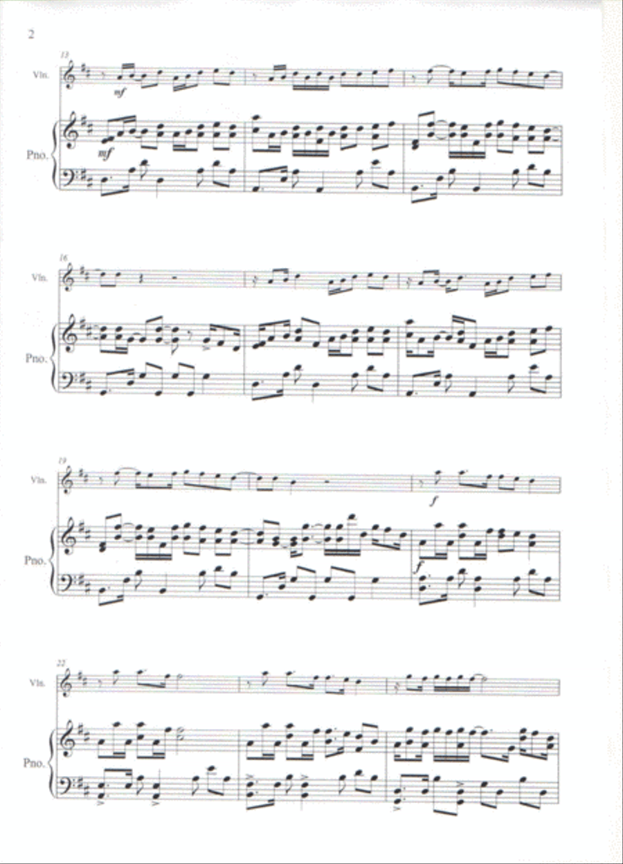 Say You Won't Let Go Violin Solo scores gallery preview page 2