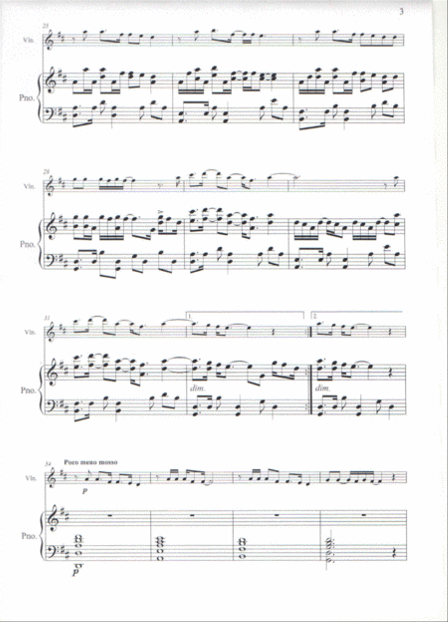 Say You Won't Let Go Violin Solo scores gallery preview page 3