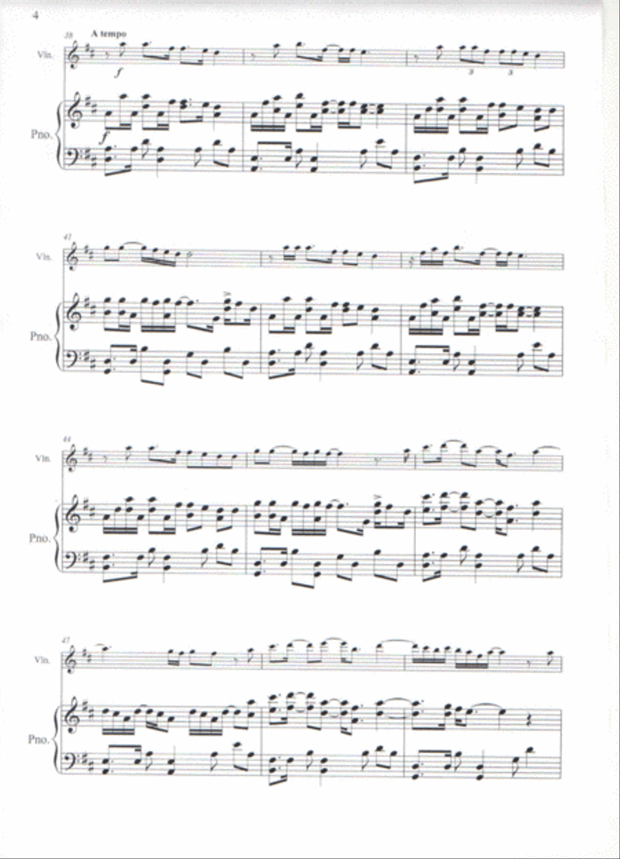 Say You Won't Let Go Violin Solo scores gallery preview page 4