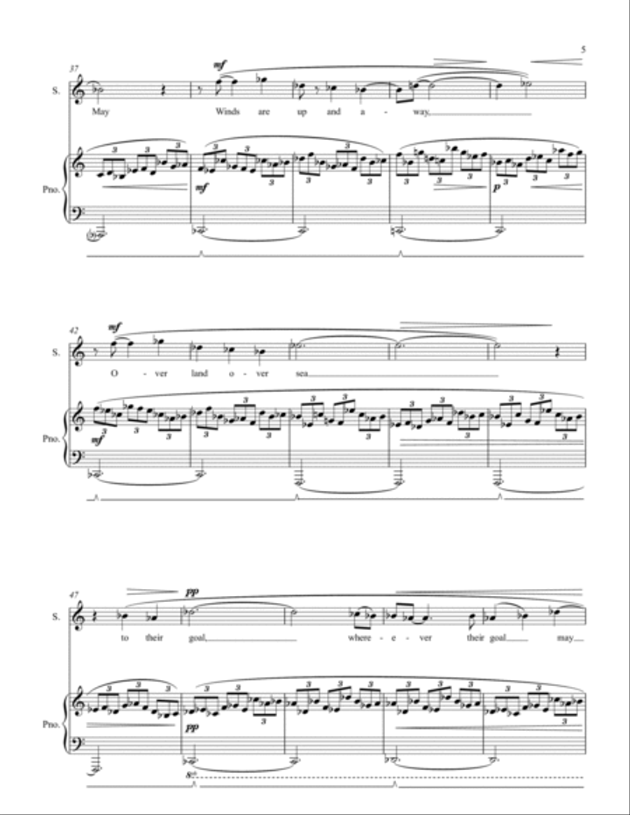 A Smile and a Sigh - song cycle for soprano(s) and piano Chamber Music scores gallery preview page 5