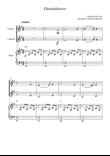 Greensleeves (for violin duet and piano accompaniment)