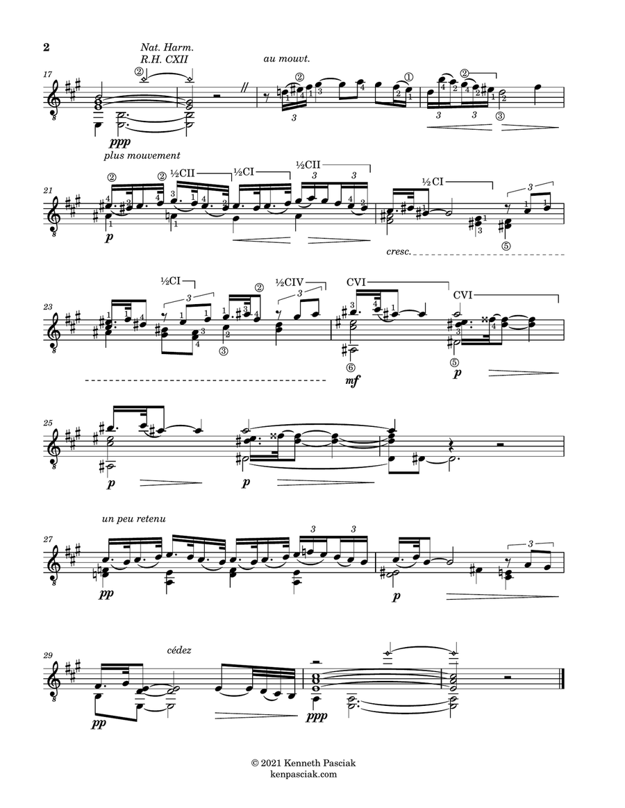 Debussy (Selected Works for Solo Guitar) Acoustic Guitar scores gallery preview page 5