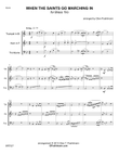 WHEN THE SAINTS GO MARCHING IN - BRASS TRIO (unaccompanied)