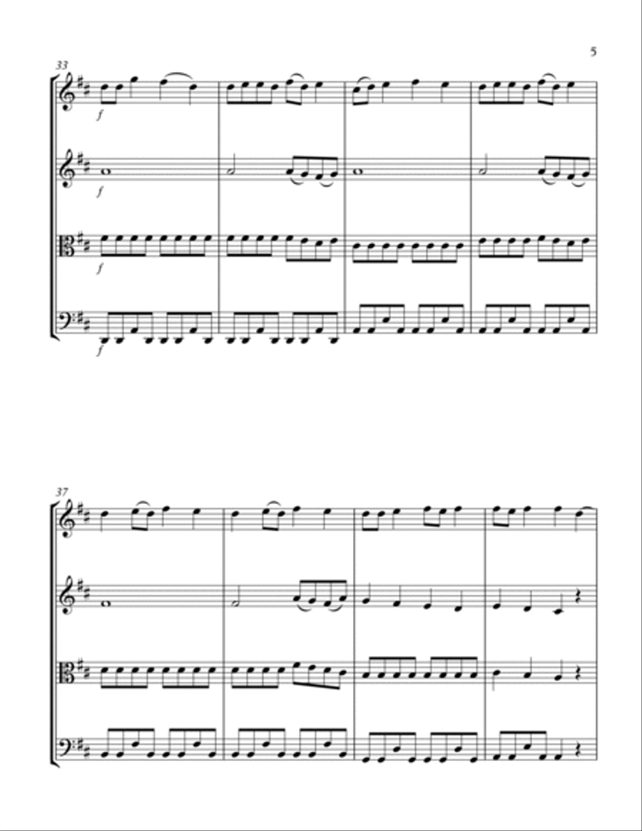 Love Story String Quartet scores gallery preview page 5