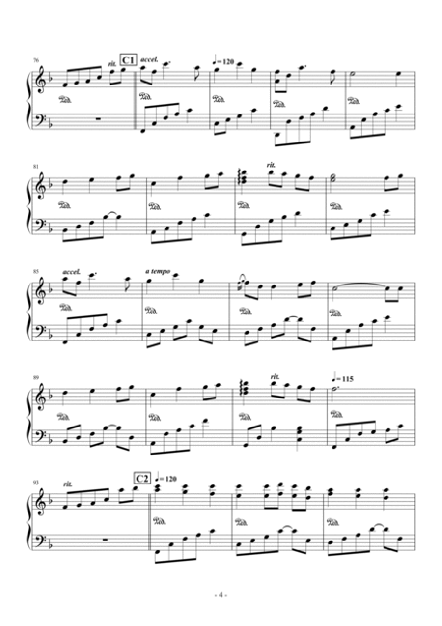 Always With Me (spirited Away) Piano Method scores gallery preview page 4