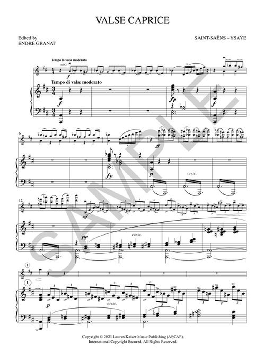 Valse Caprice Valse Caprice Violin Solo scores gallery preview page 2