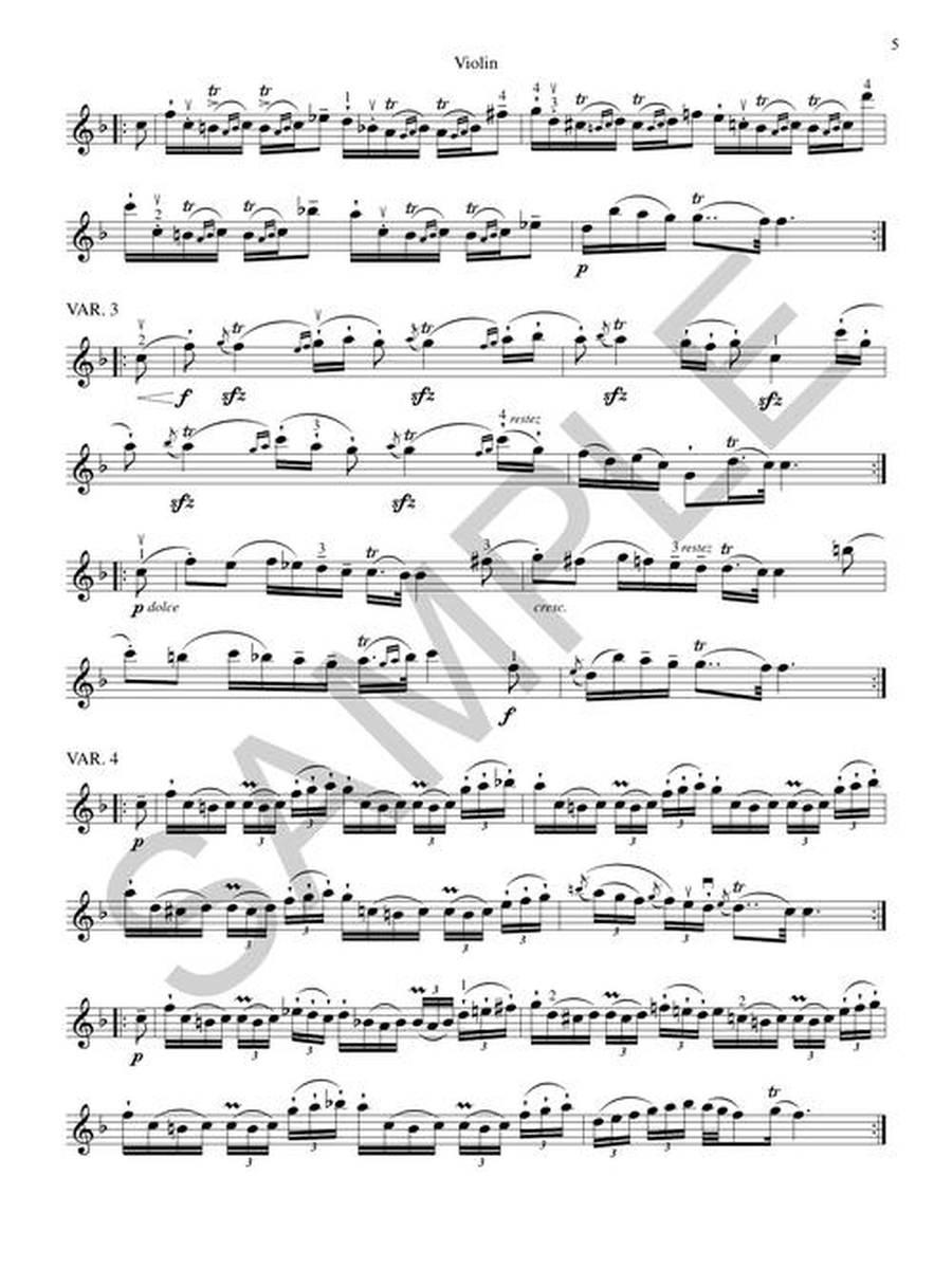 The Art of Bowing: Variations on a Theme of Corelli Violin Solo scores gallery preview page 6
