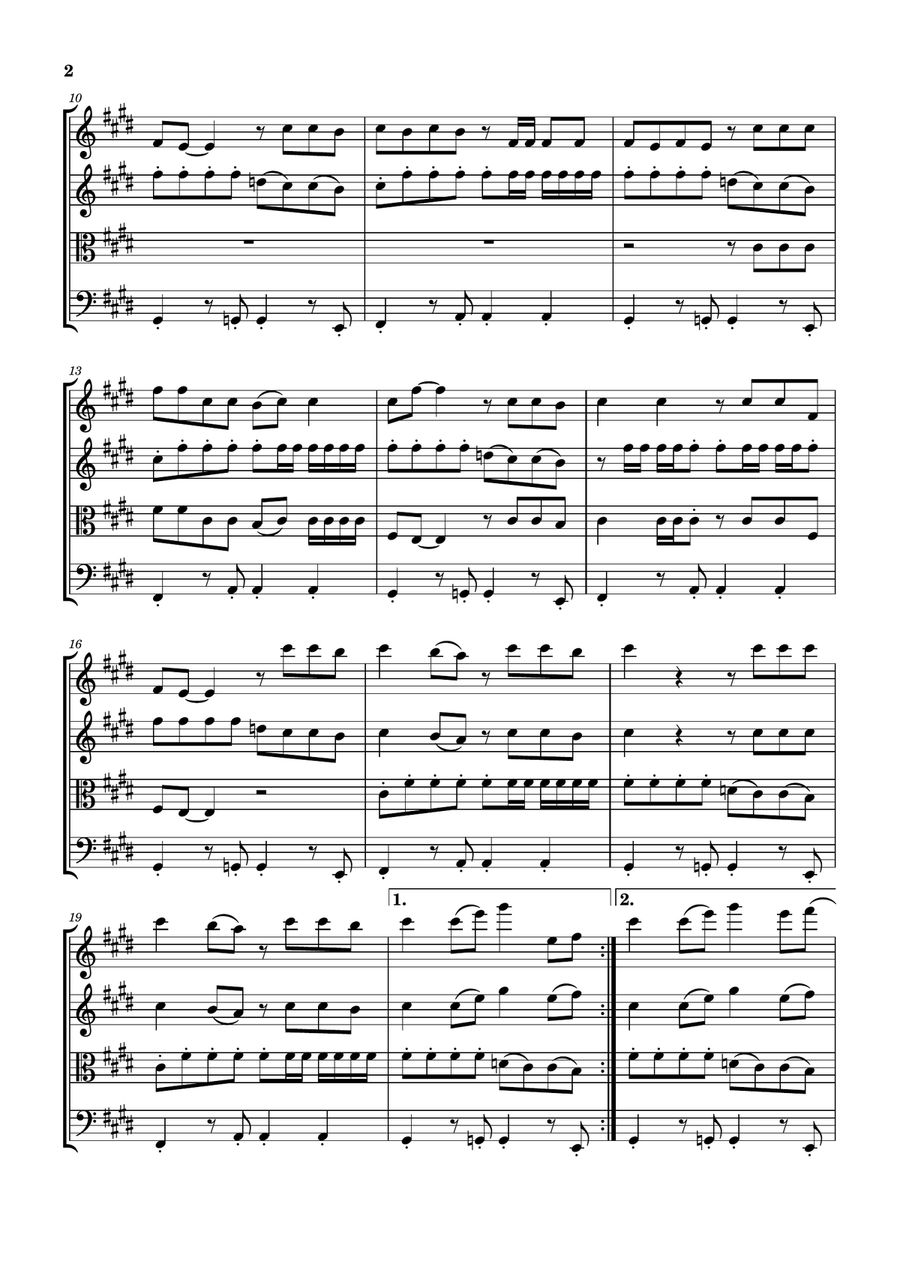 Circus Circus String Quartet scores gallery preview page 2