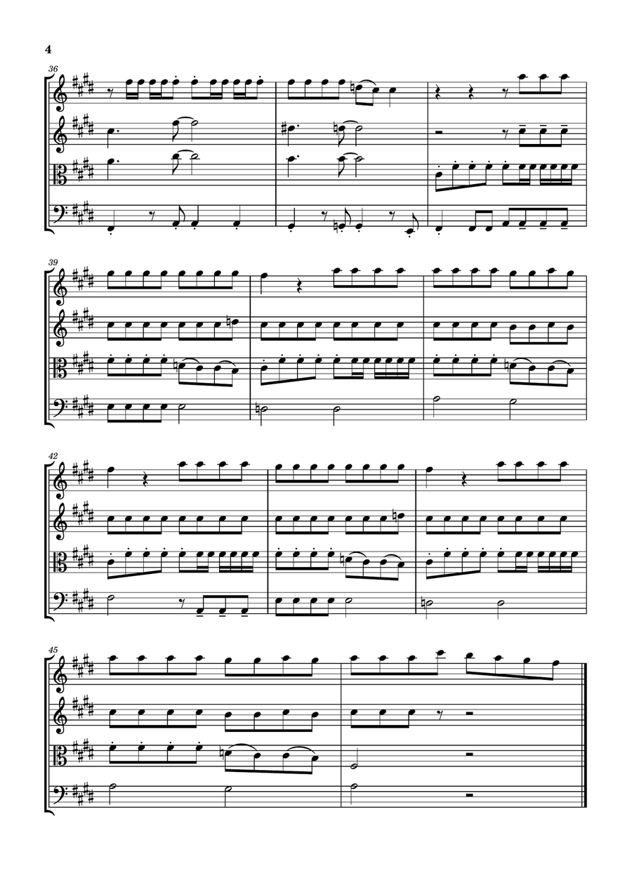 Circus Circus String Quartet scores gallery preview page 4